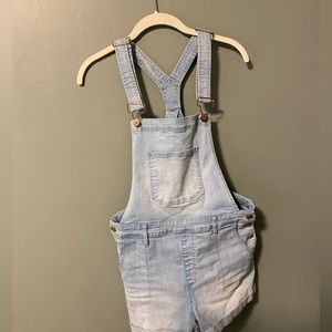 GUESS 90s denim short overalls/vintage dungarees